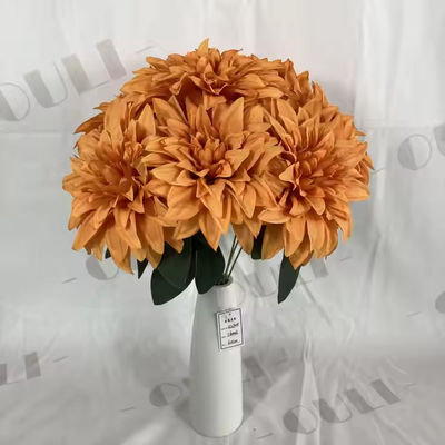 comprar Grátis Decoração de Casamento Artificial Seda 7 Cabeças Bouquets Dahlia Flor Fabricação em linha