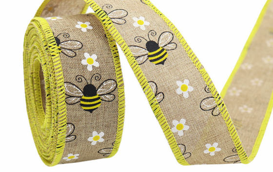 comprar Parágrafo de abelhas do girassol Festival de abelhas polka ponto quadriculado fita ondulada fita zip online manufacture