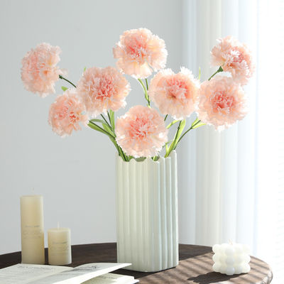 comprar Simulação de flores, buquê de cravos, flores secas, férias em família, decoração de sala de estar, mesa de jantar, adereços fotográficos, ornamentos, flores falsas Fabricação em linha