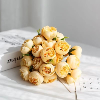 Bom preço. 27 rosas de chá, rosas de peônia, flores simuladas, itens populares, rosas de chá manuais, adereços fotográficos, fabricante, atacado on-line