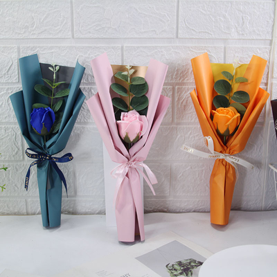 comprar Transfronteiriço venda quente de eucalipto de girassol único buquê, presente do dia do professor, sabão flor do professor, dia dos namorados promoção buquê online manufacture