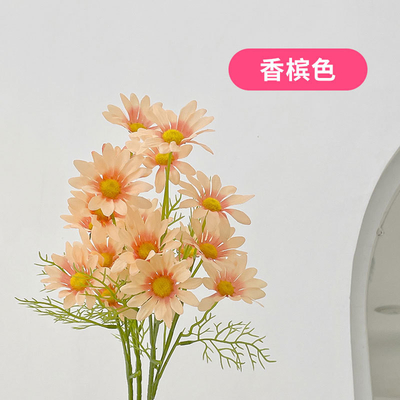 Bom preço. Buquê de margaridas simulado, flor falsa de camomila, flor de seda de plástico, decoração do lar, adereços fotográficos, flor simulada on-line