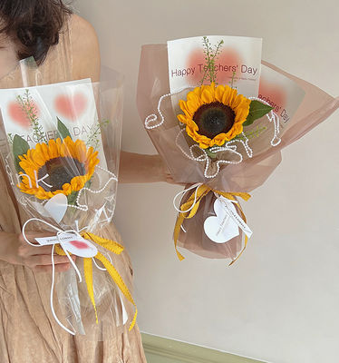 comprar Fita de grade azul de 1cm Série Buquê de flores Laço DIY Assar DIY Bow Material de embalagem floral artesanal para assar Fabricação em linha