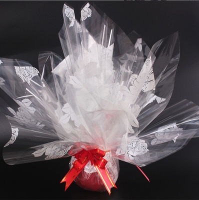Bom preço. Papel de embrulho de frutas de Natal, embalagem de flores, celófano transparente, papel de embrulho de presente em forma de coração inglês 70# on-line