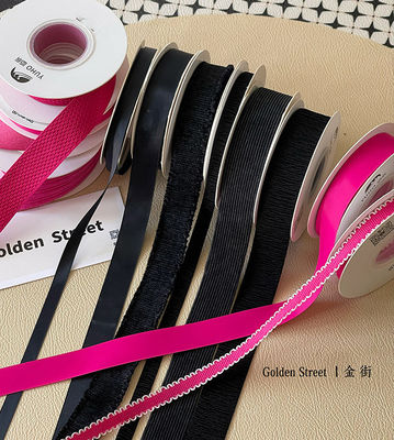 comprar Cores personalizadas  Faixa rosa Bouquet de flores Faixa de presente DIY Bow Floristeria Materiais florais Fabricação em linha