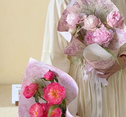 comprar Dia das Mães Fita de algodão Bouquet de flores de fita caixa de bolo DIY material de embalagem de fita decorativa para acessórios de cabelo Fabricação em linha