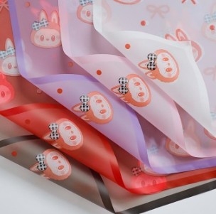 comprar Labubu Magic Edge Mist Paper Love Bow Flower Papel de embalagem online manufacture