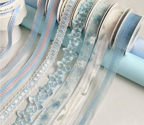 comprar 3cm/2m Faixa Satin Bouquet de flores frescas Bow Tie Decorativa Faixa Arranjo floral artesanal DIY Materiais de embalagem laváveis Fabricação em linha