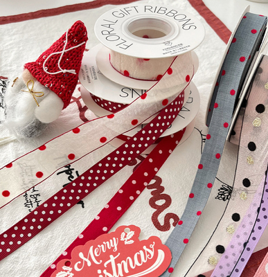 Bom preço. Embalagem Essencial DIY Fita Branca com Bolinhas Laço Artificial e Arranjo Floral on-line