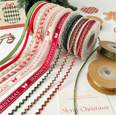 comprar Tempos de neve Inverno Faixa de flores Pacote de gravata de arco Festival Atmosfera Decoração Material de embalagem artesanal Fabricação em linha