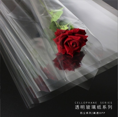 comprar Papel de embrulho de flores de celófano transparente Rolo de arte floral Materiais de embalagem em 58*58cm Densidade e transparência online manufacture