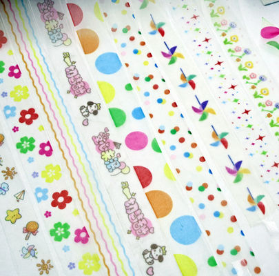 comprar Dia Internacional da Criança Cartoon Mesh Faixa Transferência de Calor Neve Faixa Regalo Mão Faixa Saco de presente feito à mão Fabricação em linha