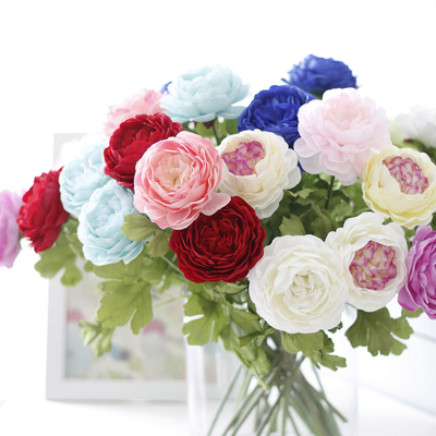 comprar Peônia simulada, flor falsa, lótus, peônia oceânica, flor de seda de cabeça única, flor artificial de casamento online manufacture