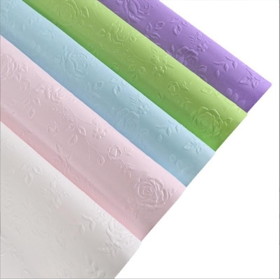 comprar Elegante e durável de papel de arte de textura em relevo em muitas cores para embalagens de flores online manufacture