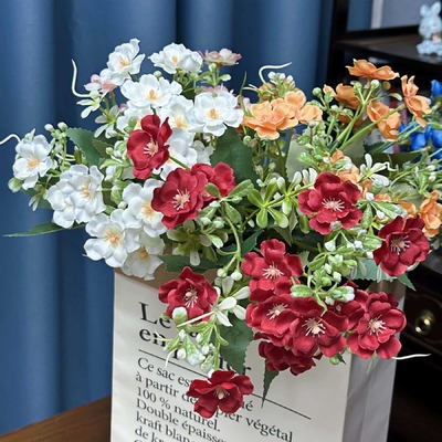 comprar Simulação de Flores Perla Crisântemo Pacote Pequena Daisy Casamento Decoração Doméstica Transfronteiriça Falsos Ornamentos Florais online manufacture