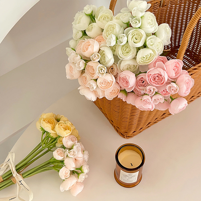 Bom preço. In-estilo flor de lótus artificial sala de casamento buquê de mão, fresco e simples decoração de casa adereços fotográficos on-line