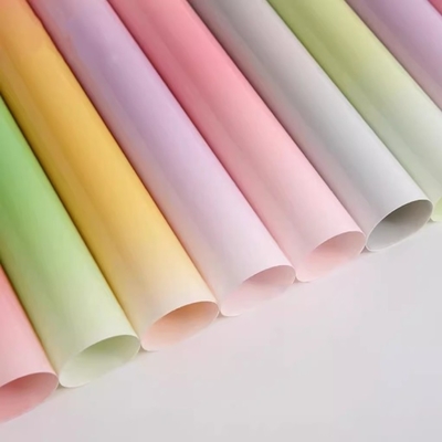 Bom preço. Papel de Embrulho de Flores em Muitas Cores Papel Hansu para Cor Gradiente Doces Vidro Plástico Impermeável Material de Embalagem de Buquê on-line