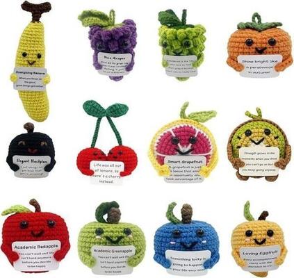 comprar Boneca de crochê personalizável, 11-30cm, preenchimento de algodão PP, para bebê e alívio de estresse Fabricação em linha