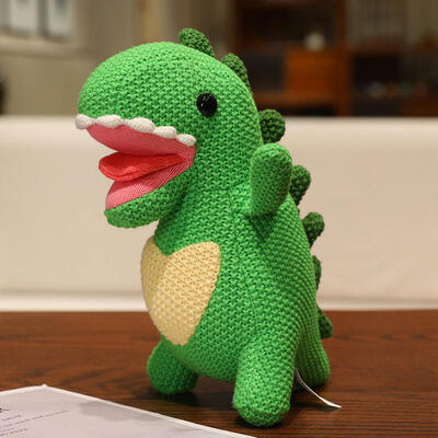 comprar OEM ODM Custom Knit Toys Atacado Amigurumi Teddy Bear Dinosaur Plush Doll Baby Crochet Stuffed Animal Toys Fabricação em linha