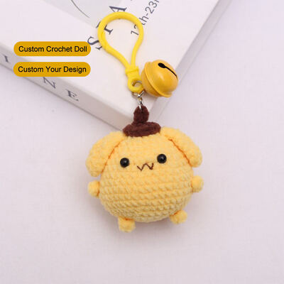 comprar Brinquedos de crochê feitos à mão de algodão PP Cute Recheado Plush Toy Crochet Keychain Mini Animal Toys Bolsa de mão Pendente Decoração de presente Fabricação em linha