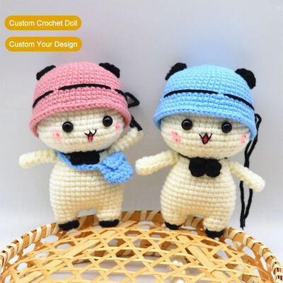 comprar Criança personalizada crochet Animal algodão crochet Plush brinquedo feito à mão pequenos Amigurumi Animais bonecas de crochet Fabricação em linha