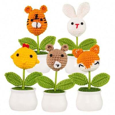 comprar Adorável crochê pelúcia animal bonecas macias bonito dos desenhos animados amigurumi brinquedos diy costura & tecelagem brinquedos Toysrunner todas as idades Fabricação em linha