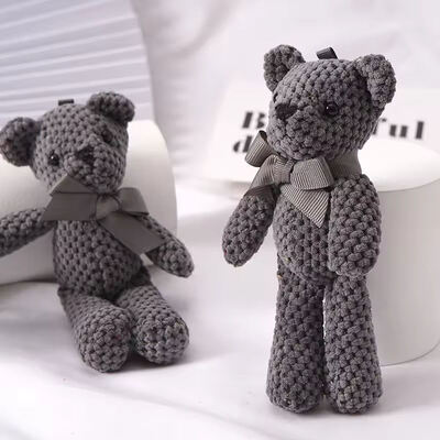 comprar Chave pingente pingente bonecas presentes presente do bebê artesanal crochê urso brinquedos de pelúcia boneca conforto do bebê macio brinquedos de pelúcia Fabricação em linha