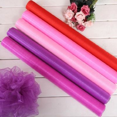 comprar Rolo de seda macio do tule da decoração do casamento da tela 100cm 150cm de Organza do alto densidade Fabricação em linha