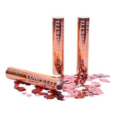 comprar Canhão do atirador dos confetes da panela de fazer pipoca do partido do círculo de Rose Gold Shining Metallic Foil online manufacture