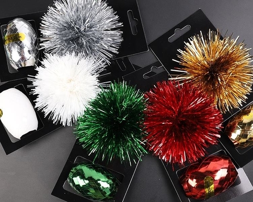 comprar A fita 100% encaracolado do papel de embrulho da curva da estrela do poliéster ajustou 0.5cm para a decoração do aniversário online manufacture