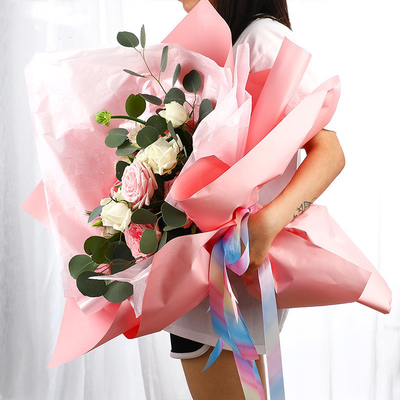 Bom preço. Envolvimento impresso forma 58*58cm de papel da flor de CMYK muitos projetos on-line