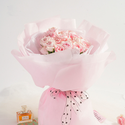 Bom preço Papel de embrulho de flores impresso em CMYK tamanho 58 x 58 para buquê on-line