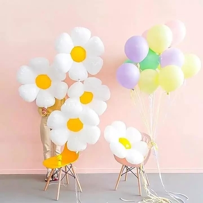 Bom preço. Decoração bonito do partido de Daisy Flower Shape Foil Balloons Globos do estilo do Ins on-line