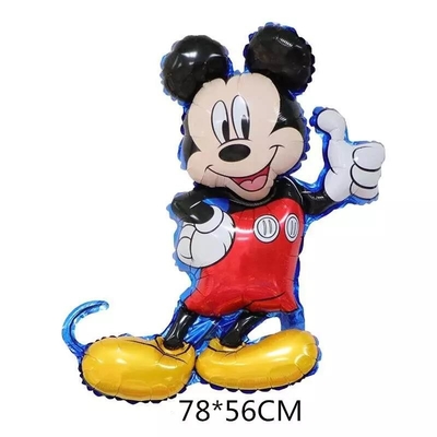 Bom preço. balão da folha de Mickey Mouse dos desenhos animados do arranjo da decoração da festa de anos do balão da cabeça de Minnie de uma cor sólida de 18 polegadas on-line