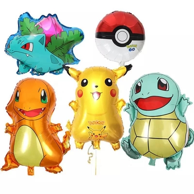 Bom preço. A folha por atacado do hélio de Pika chu da decoração do partido do balão do personagem de banda desenhada dos balões de Pika chu da folha pica balões de segunda-feira on-line