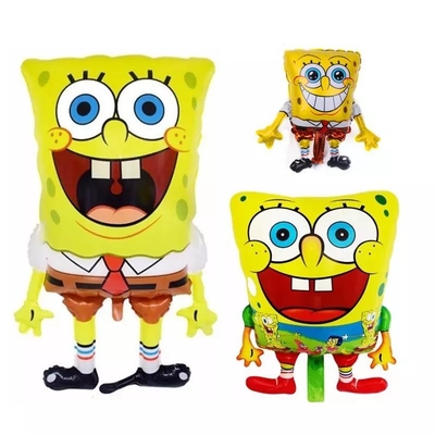 Bom preço. Balões amarelos de Bob SquarePants Patrick Star Shape da esponja do personagem de banda desenhada quente por atacado da venda on-line