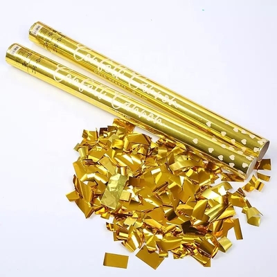 Bom preço. Canhão seguro e favorável ao meio ambiente do ouro personalizado por atacado dos confetes para o partido on-line