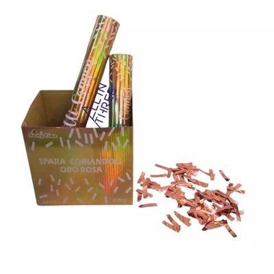 Bom preço. Panela de fazer pipoca por atacado do partido do atirador do canhão dos confetes de Rose Gold Silver White Paper para o aniversário do banquete de casamento on-line