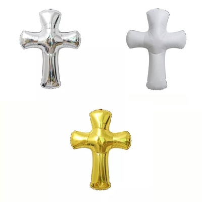 Bom preço. Do ouro novo do projeto de Wholesal balão branco de prata da folha de alumínio da cruz da Páscoa para fontes das decorações do partido on-line