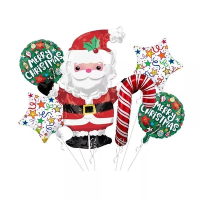 Bom preço. Fontes novas de Cane Balloon Aluminum Foil Balloon Santa Claus Balloon Set For Decoration dos doces do Natal de Wholesal on-line