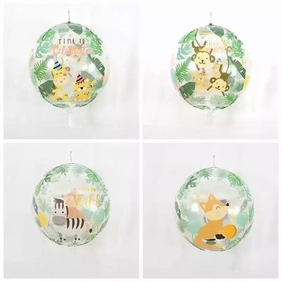 Bom preço. Animais da selva Dinossauros impressos Balões PVC de hélio Brinquedo Decoração de festa de aniversário on-line