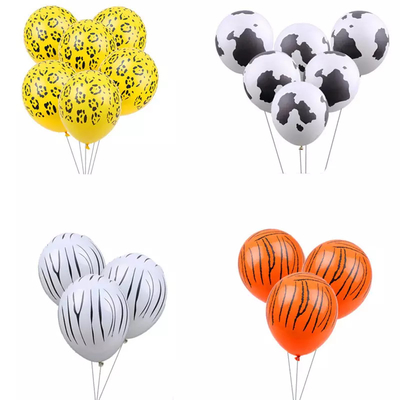 Bom preço. Balão de látex com estampa de vaca de 12 polegadas e 2,8 gramas de espessura para festa on-line