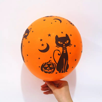 Bom preço. Ghost feito sob encomenda que imprime balões de Dia das Bruxas dá forma circularmente à cor branca 12inch on-line