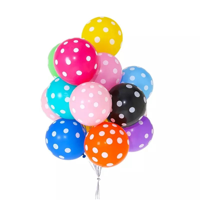 Bom preço. Polca imprimindo completa feita sob encomenda multicolorido Dot Latex Balloons 12inch do látex on-line