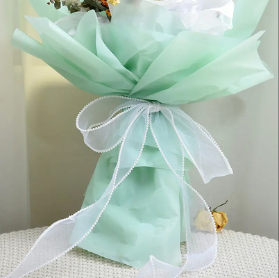Bom preço Fita do papel de embrulho de Organza dos acessórios de DIY para a decoração da flor on-line