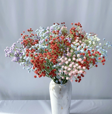 Bom preço. Flores artificiais decorativas Babysbreath Decoração de festa de casamento em casa on-line