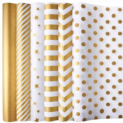 Bom preço. Papel de embrulho de presente personalizado Glitter reciclável OEM / ODM on-line