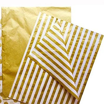 Bom preço. Papel de embalagem de presente Kraft de ouro resistente ao desvanecimento com tecnologia de impressão a jato de tinta on-line