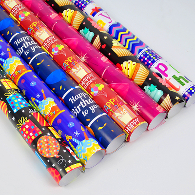 Bom preço. Embalagem de presente de acabamento fosco Roll de papel Kraft Impressão personalizada on-line