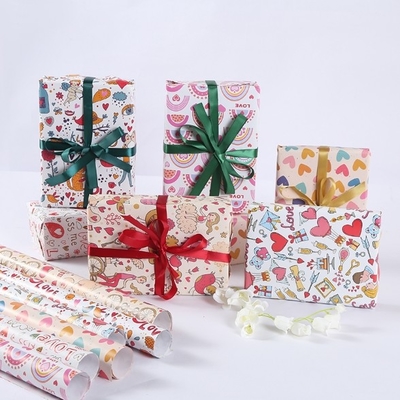 Bom preço. Embalagem de presentes Papel de papel em rolos Embalagem para embalagem de presentes on-line